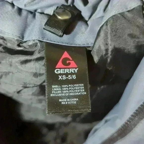 Gerry, winter snow jacket, boys XS, gray and white - Picture 4 of 6